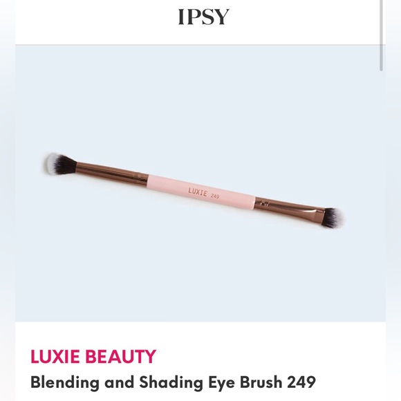 BNIB Luxie dual-end blending and shading eye brush 249 in rose gold - Picture 2 of 2
